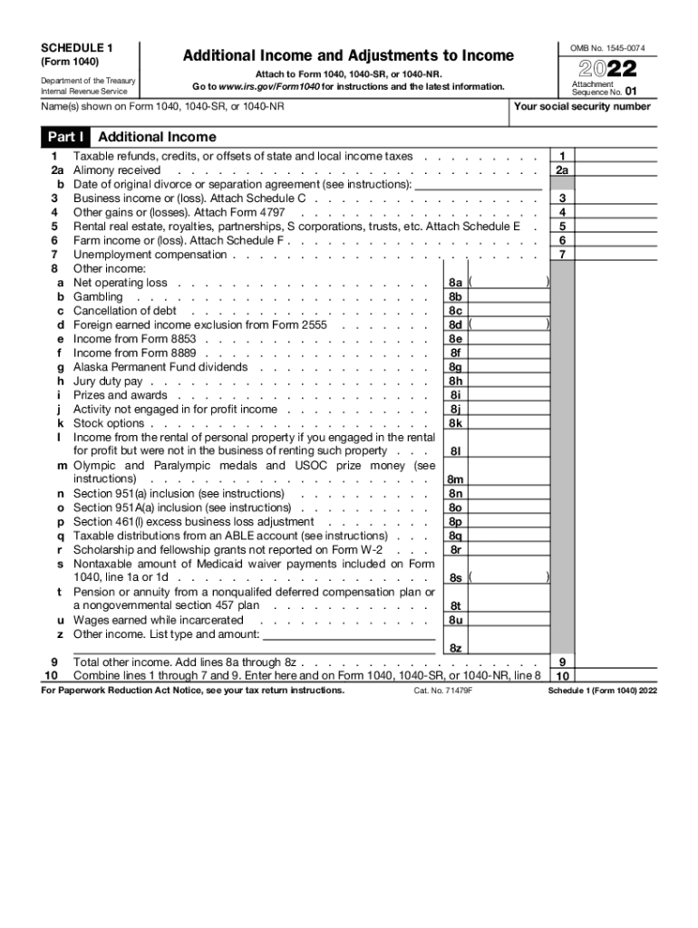 Schedule 1 1040 2025 Tax Form Rana Wesley