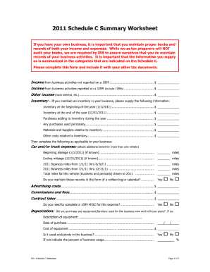 free printable schedule c worksheet