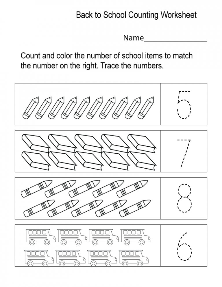 School Kid Worksheets Learning Printable