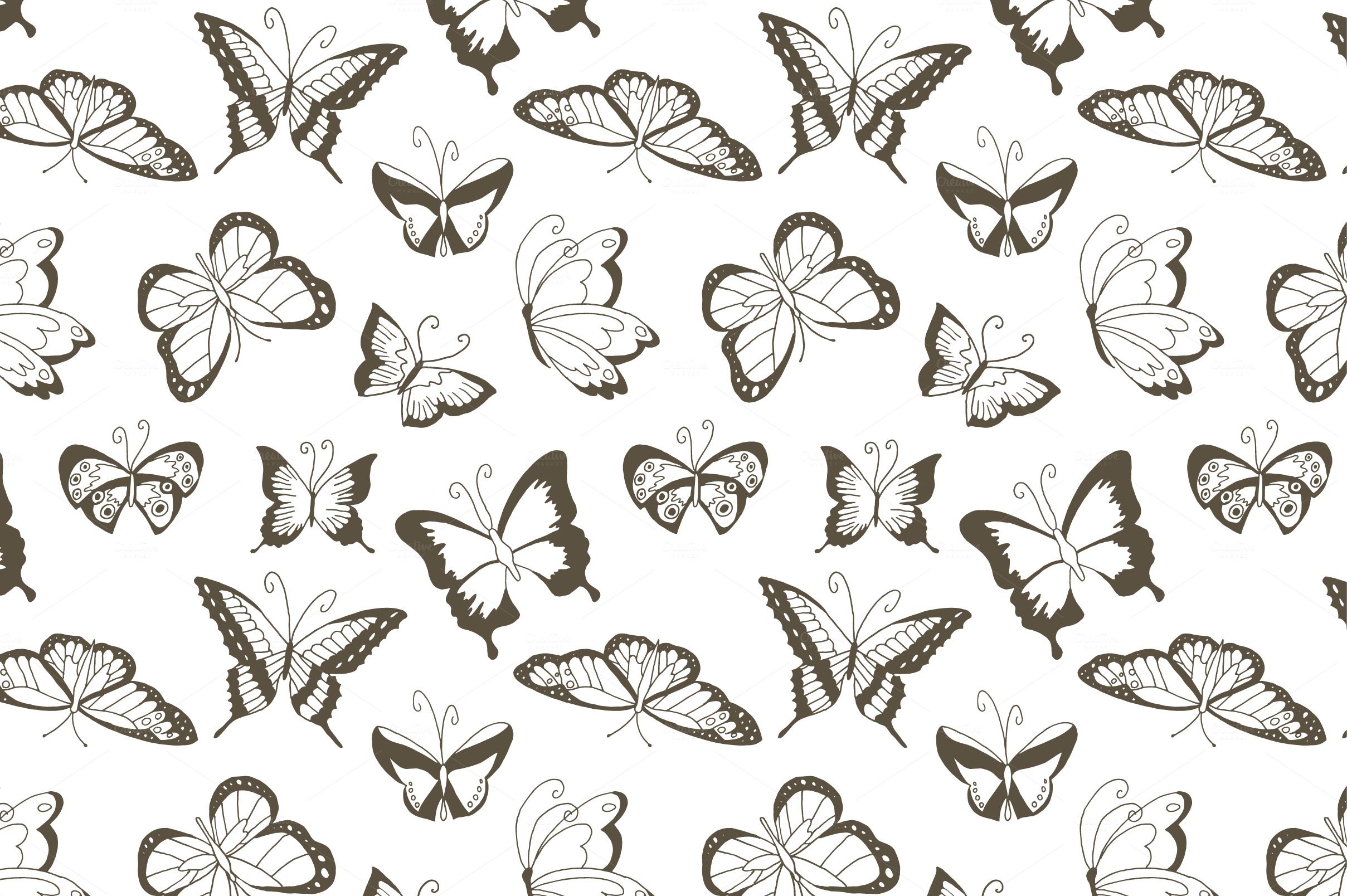 Print Butterfly Pattern