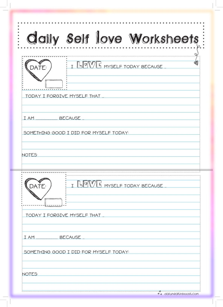 Self Esteem Handouts For Teens Worksheets Printable Ronald Worksheets