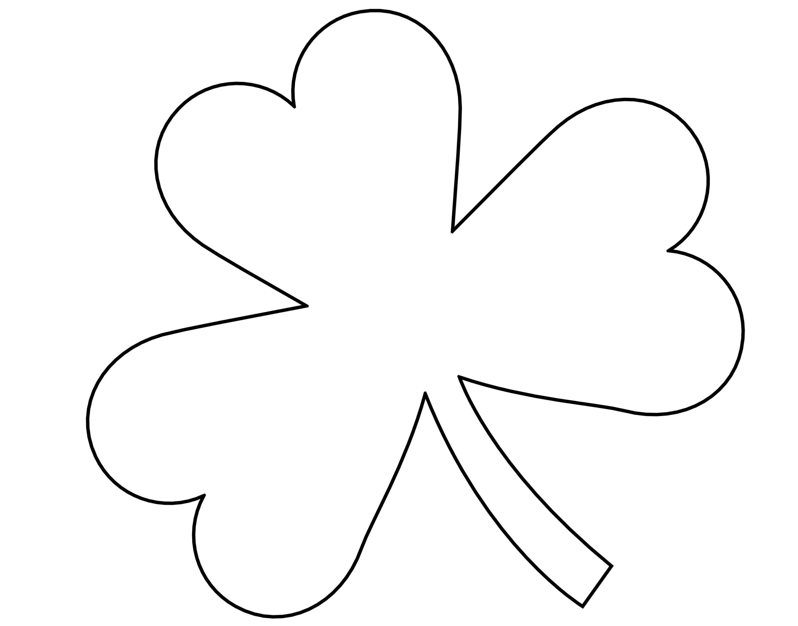 shamrock printable template
