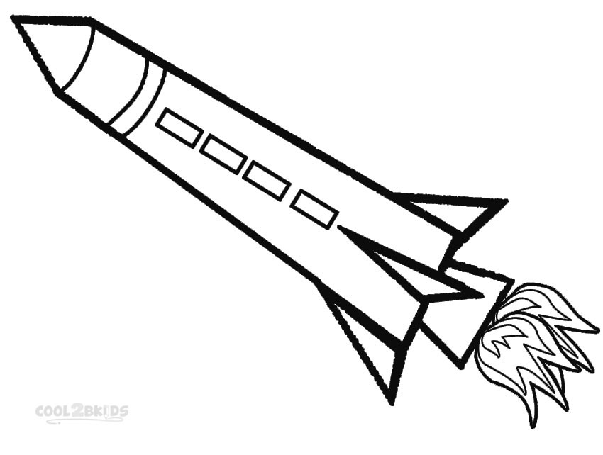 rocket ship printable template
