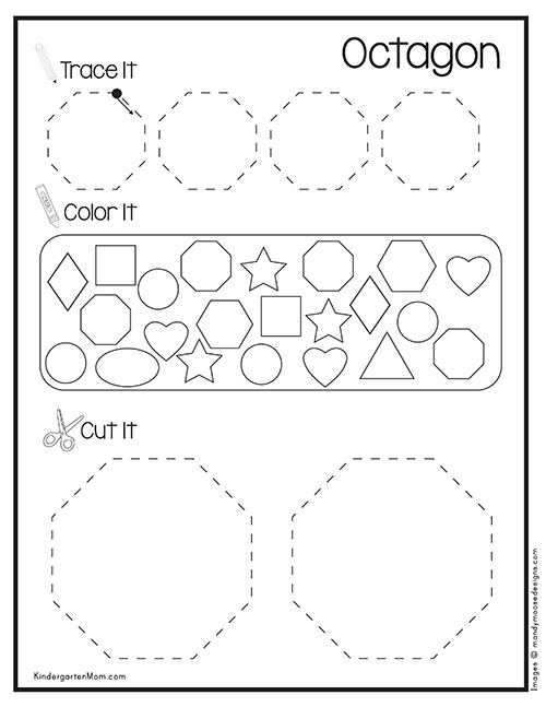 free printable octagon worksheets