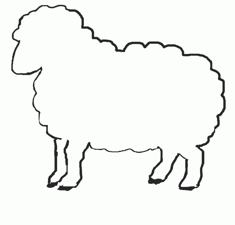 Sheep Template ClipArt Best