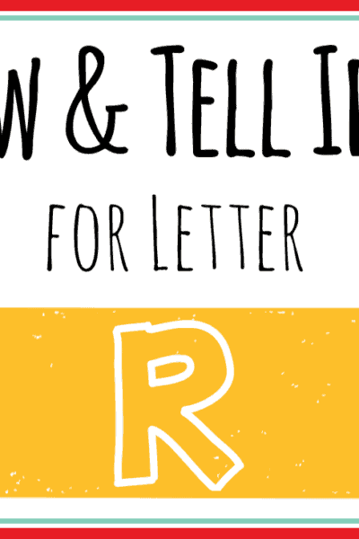 Show And Tell Letter R Mary Martha Mama