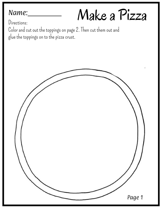 Sie Eine Pizza Arbeitsblatt Vorlage PosterMyWall Worksheets Library