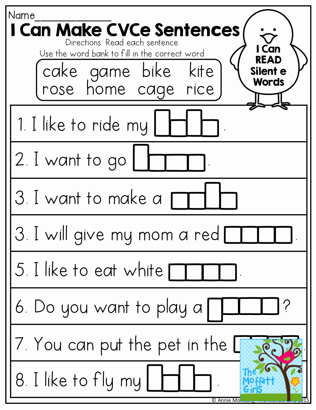Silent E Words Worksheets Beautiful 1st Grade Silent E Worksheet