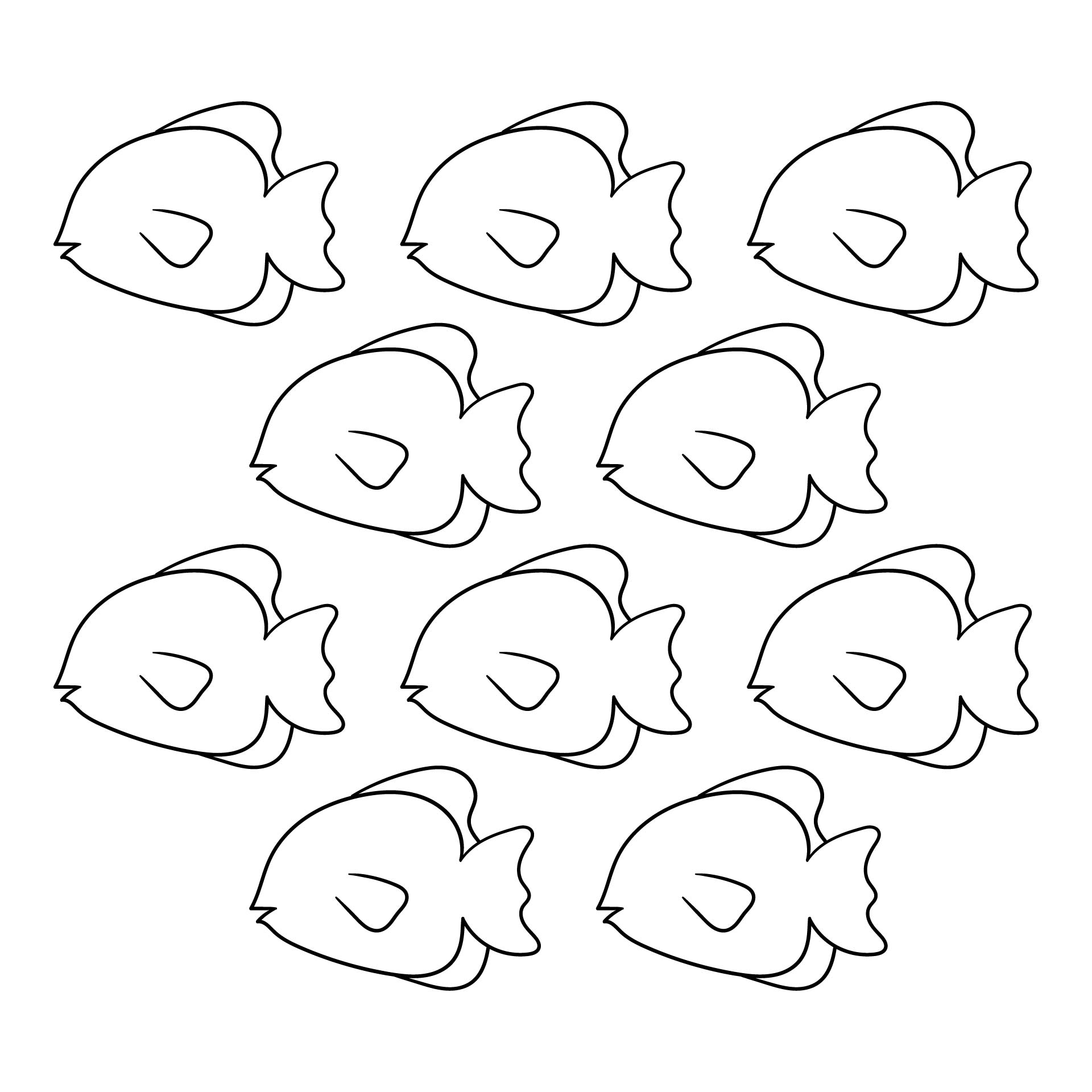 Simple Fish Pattern Printable