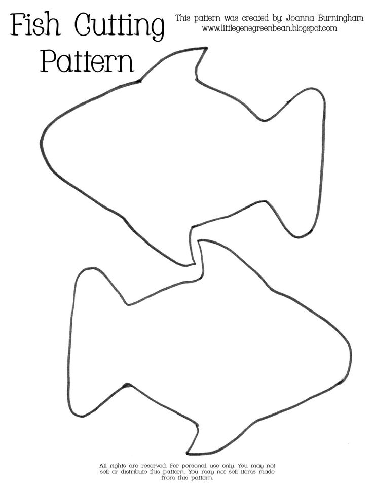 Simple Fish Template Coloring Home