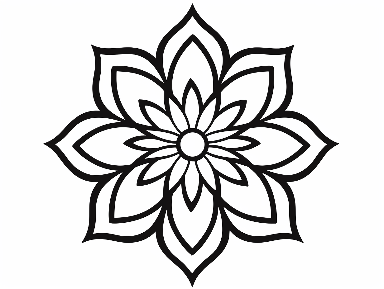 Simple Flower Coloring Page Coloring Page