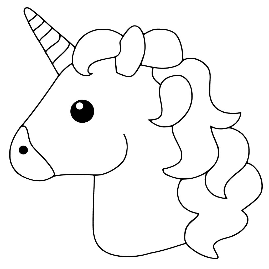 Simple Unicorn Pictures To Color Bruin Blog