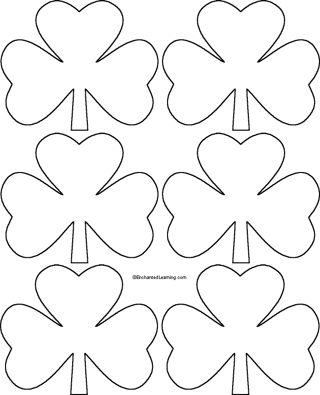 small shamrocks to print