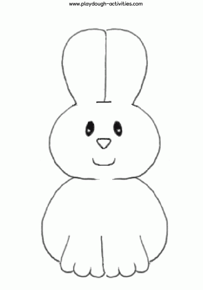 Small Bunny Template Printable
