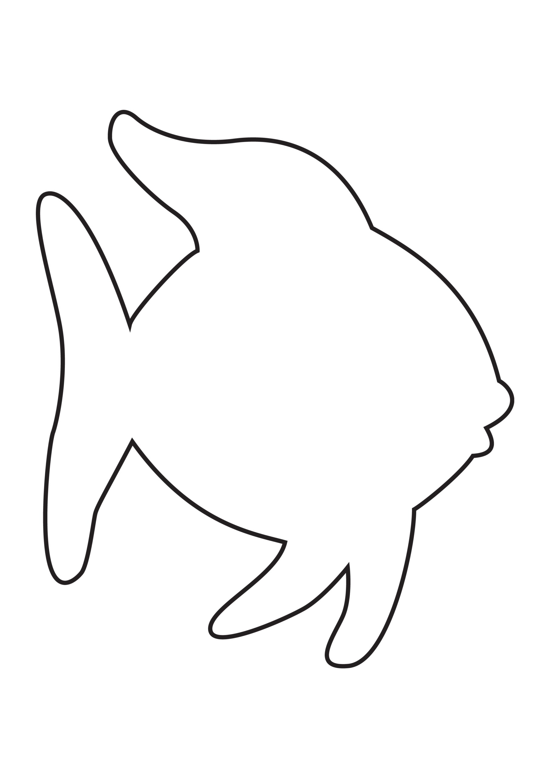 small fish template printable free