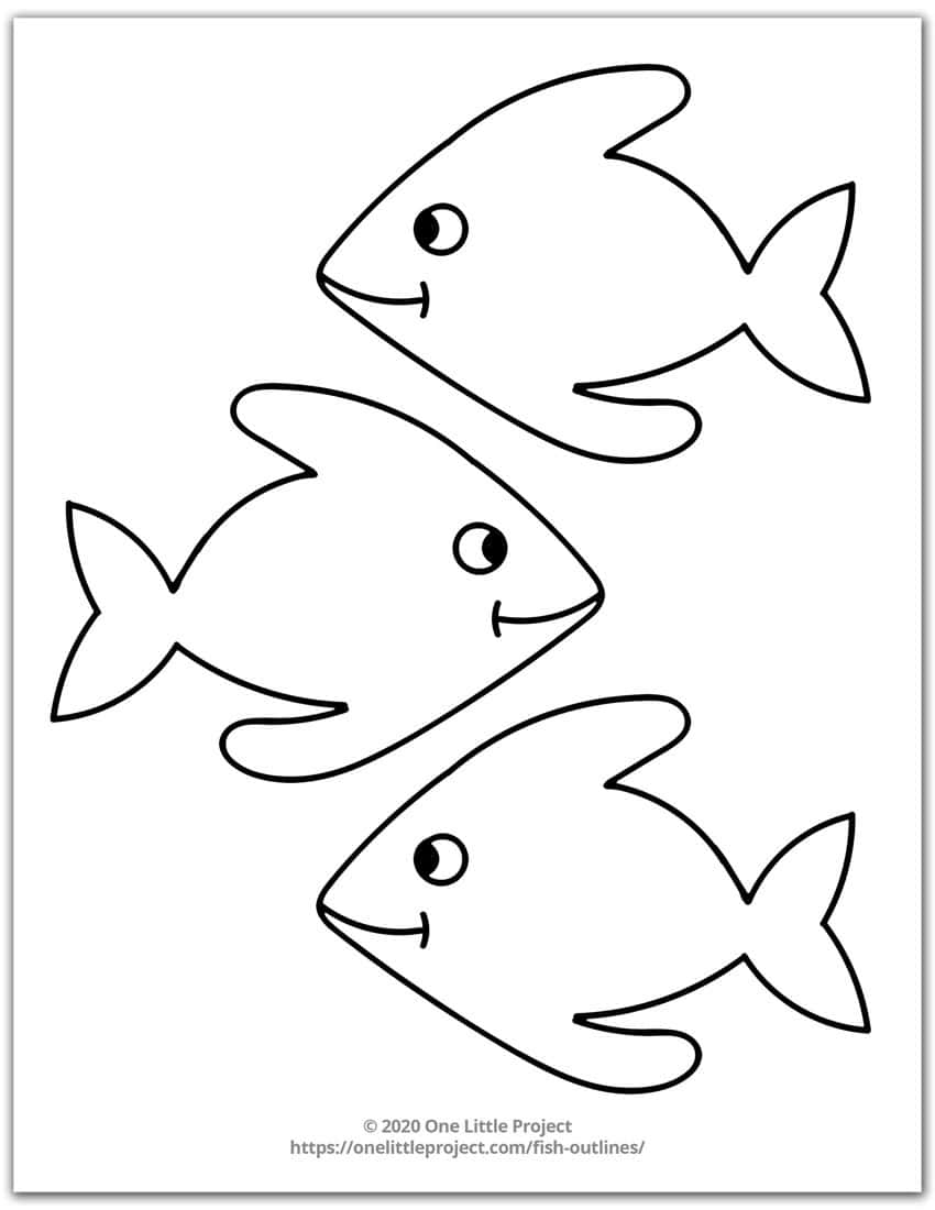 Small Fish Template Printable Printable Word Searches