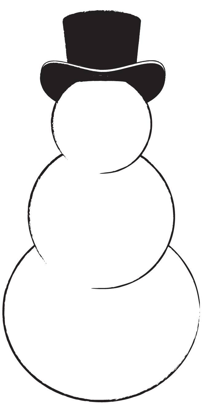 free printable christmas snowman templates