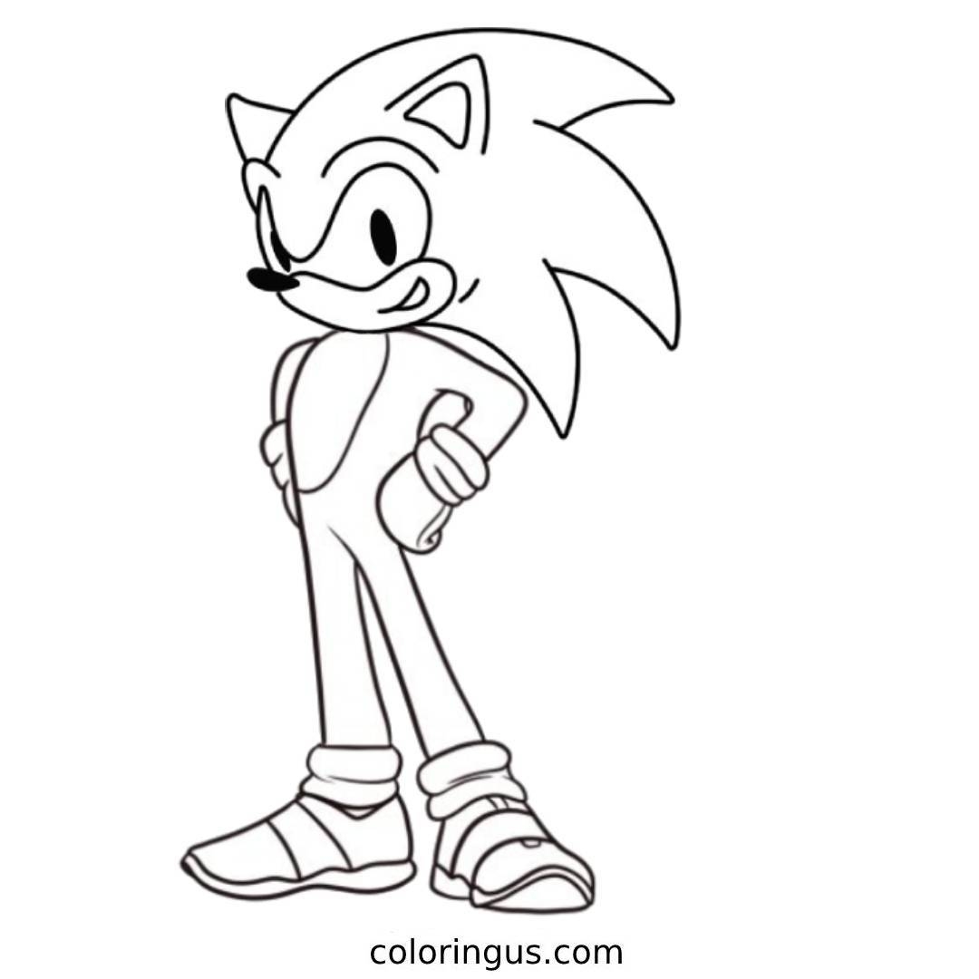 Sonic coloring pages free pdf