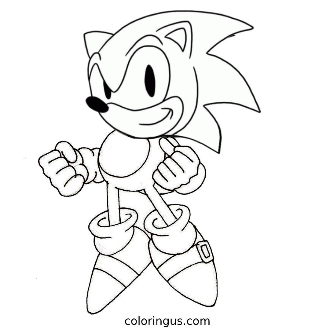 Sonic coloring pages printable