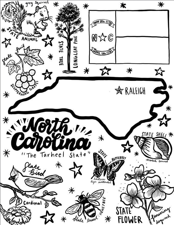 South Carolina Coloring Page Coloring Pages