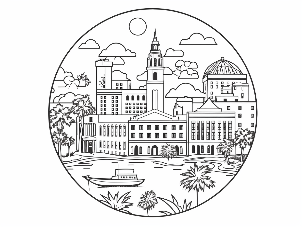 South Carolina Coloring Sheet Coloring Page