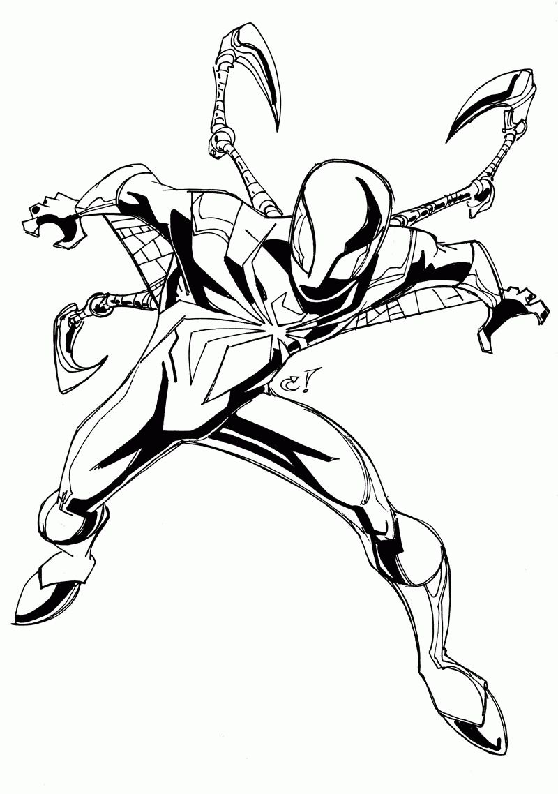 Spider Coloring Pages Printable Coloring Home
