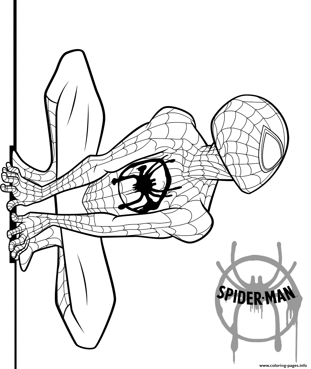 Spider Man Coloring Page Printable
