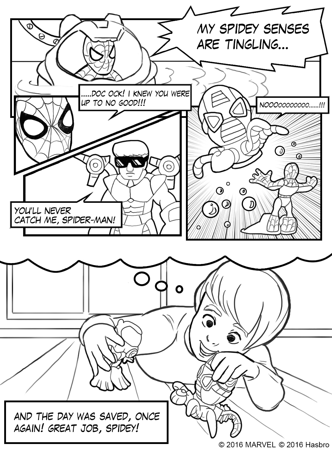 Spider Man Comic Coloring Page Disney Junior