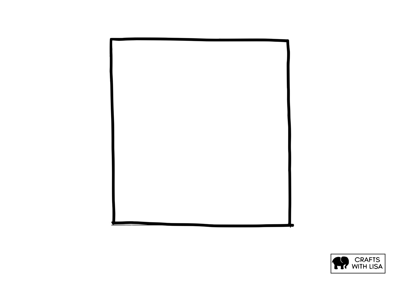 Square Shape Coloring Page Crafts With Lisa