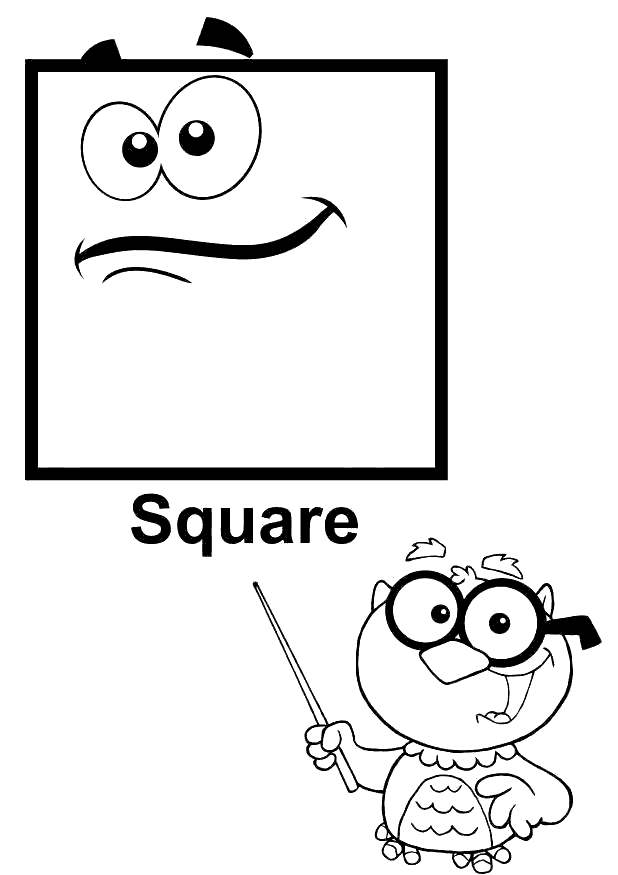 Square Shapes Coloring Pages Free Printable Coloring Pages