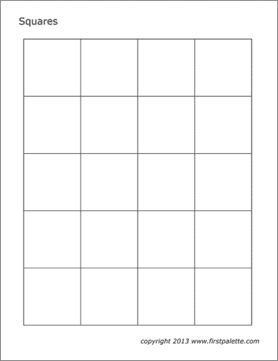 Squares Coloring Pages Learny Kids