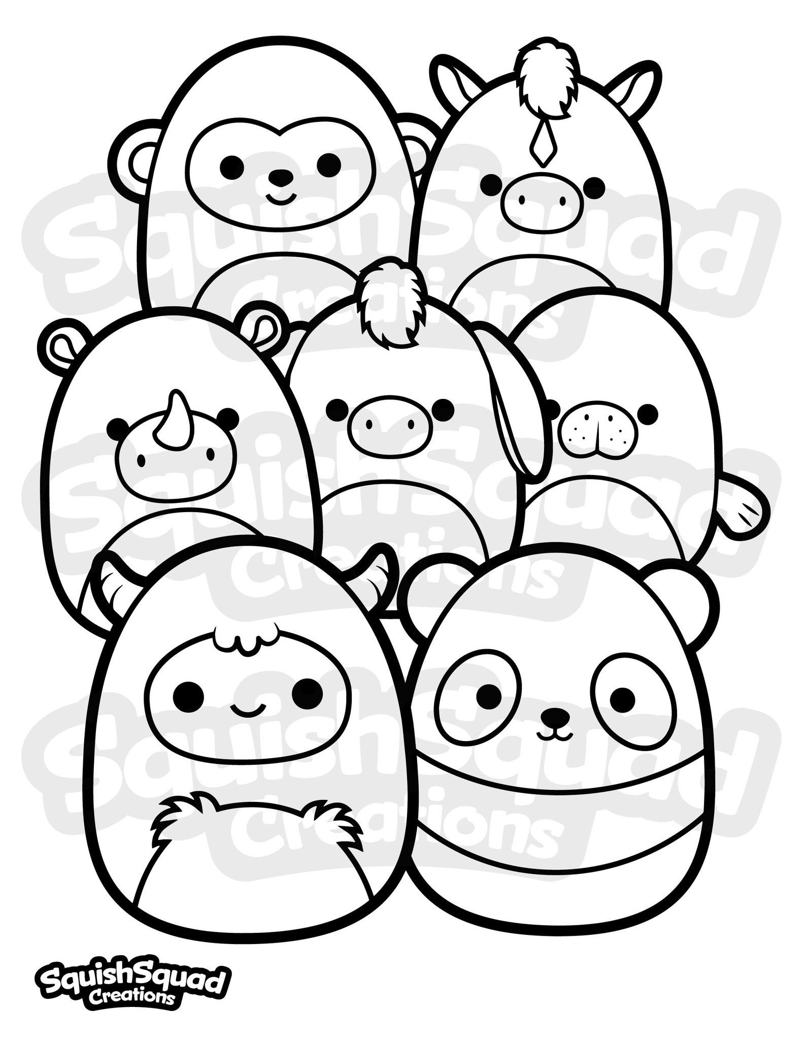 free printable coloring page template