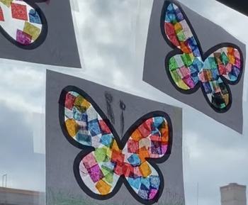 Stained Glass Butterfly Template By ThisIsHowWeGlueIt TPT