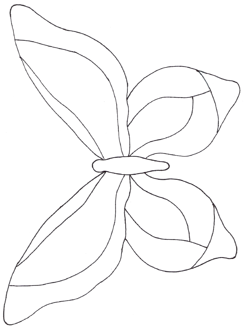 Stained Glass Butterfly Template Printable