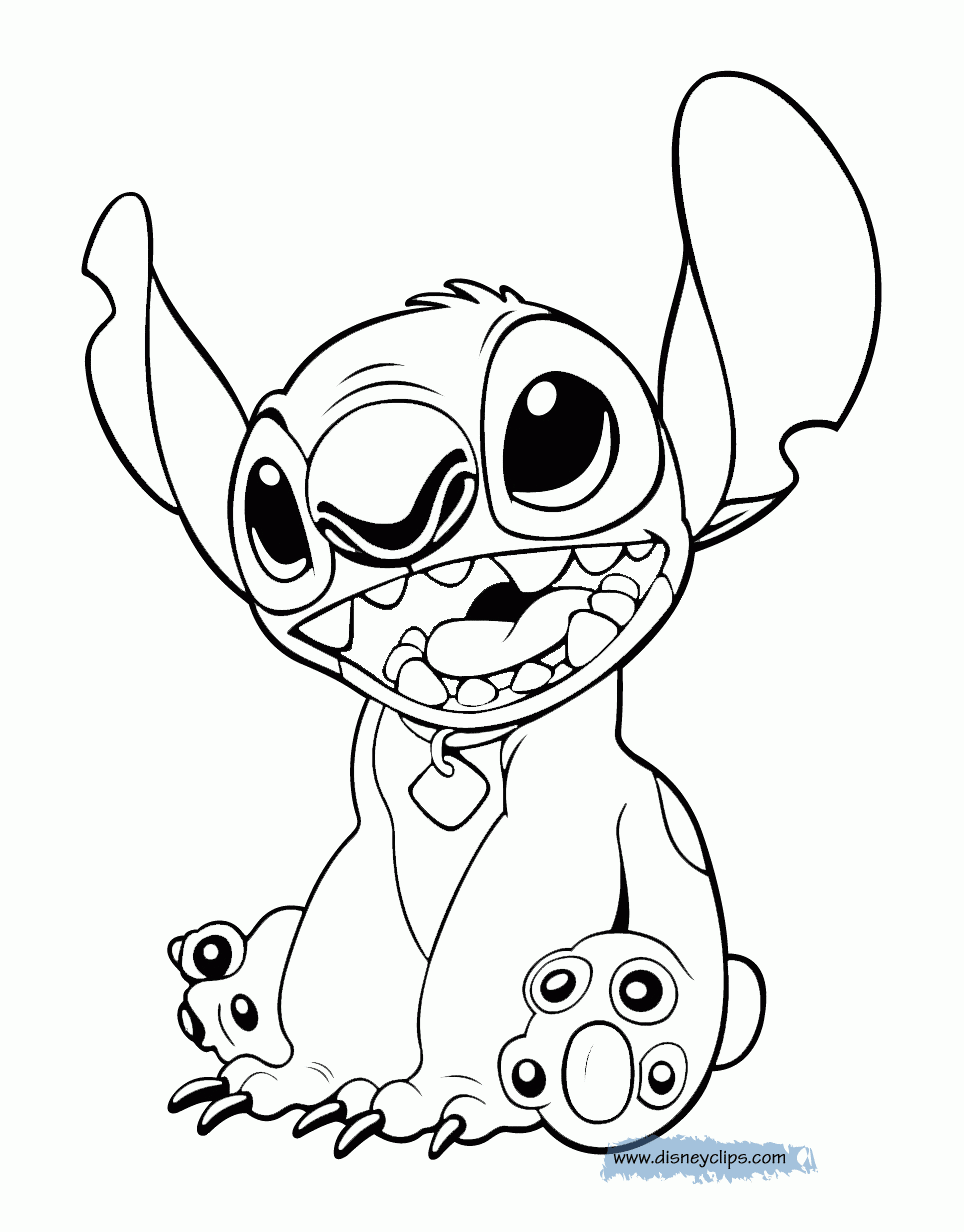 Stitch Coloring Page Coloring Home
