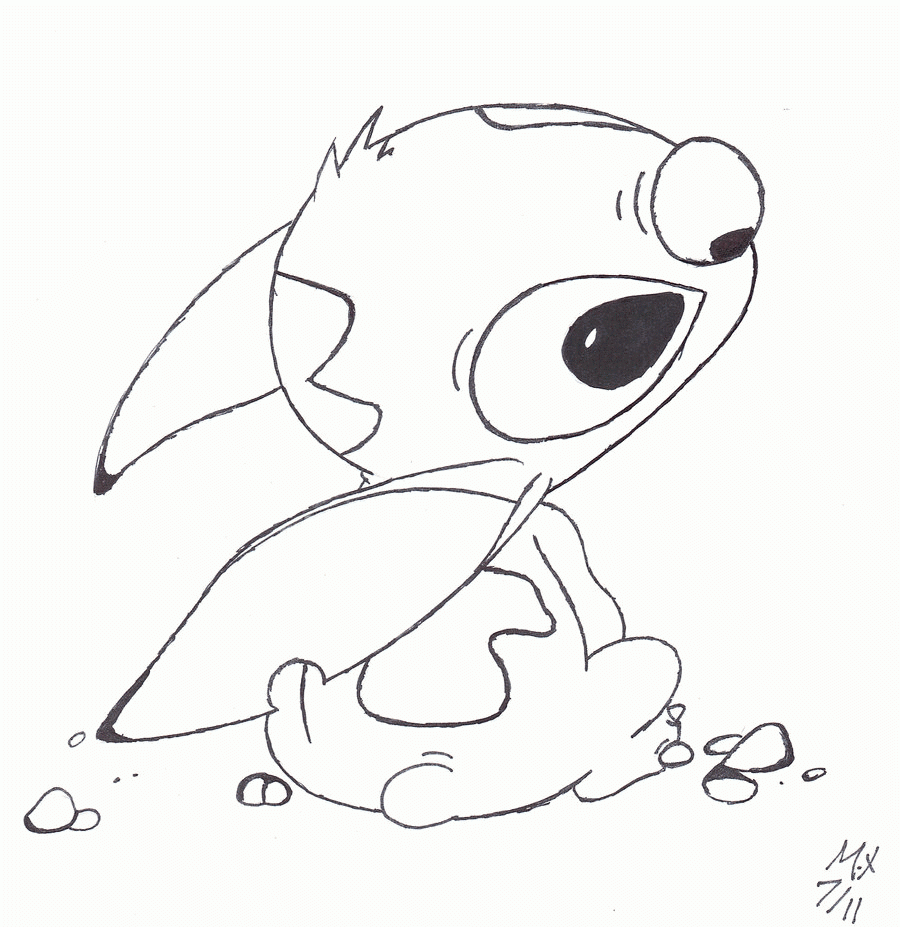 Stitch Coloring Page Coloring Home