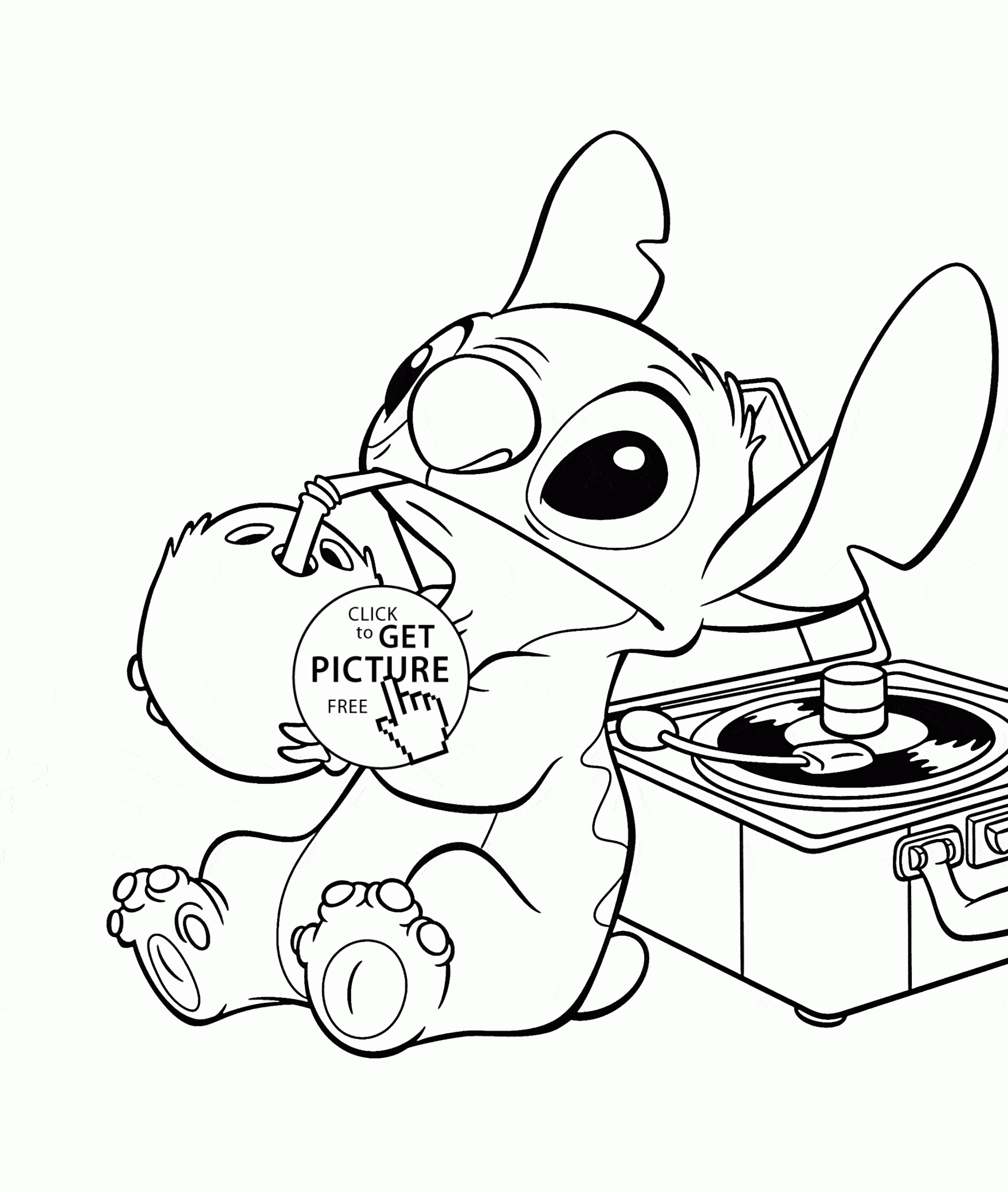 stitch color pages free printable