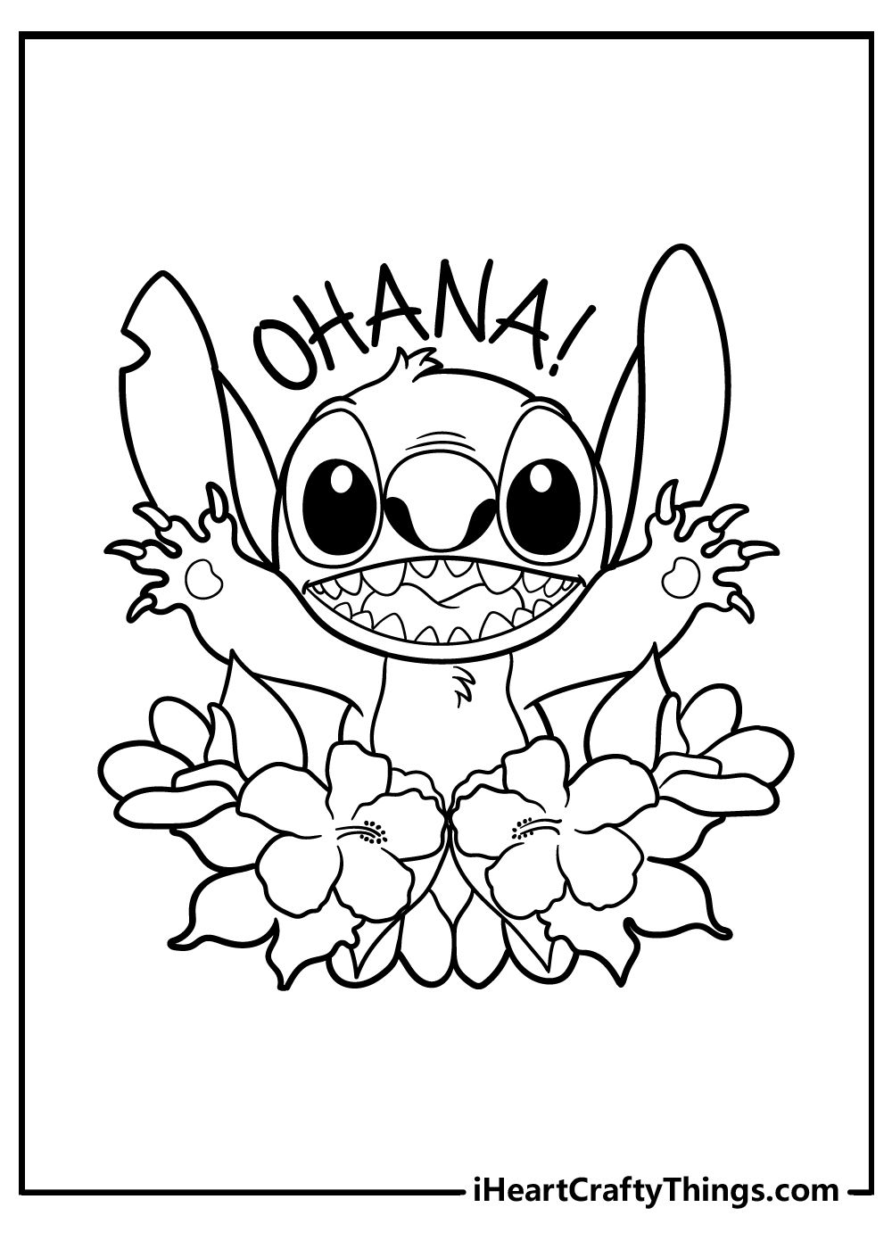 Stitch Easter Coloring Pages SimplyColoringPages