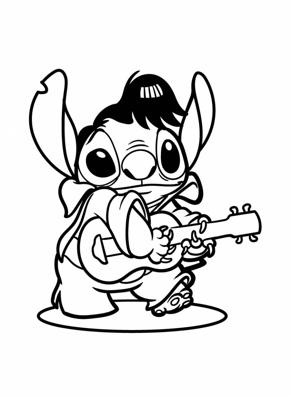 Stitch Printable Colouring Pages Free Printable Templates