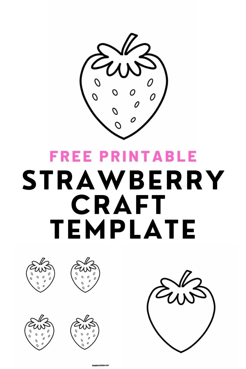 strawberry macaron template