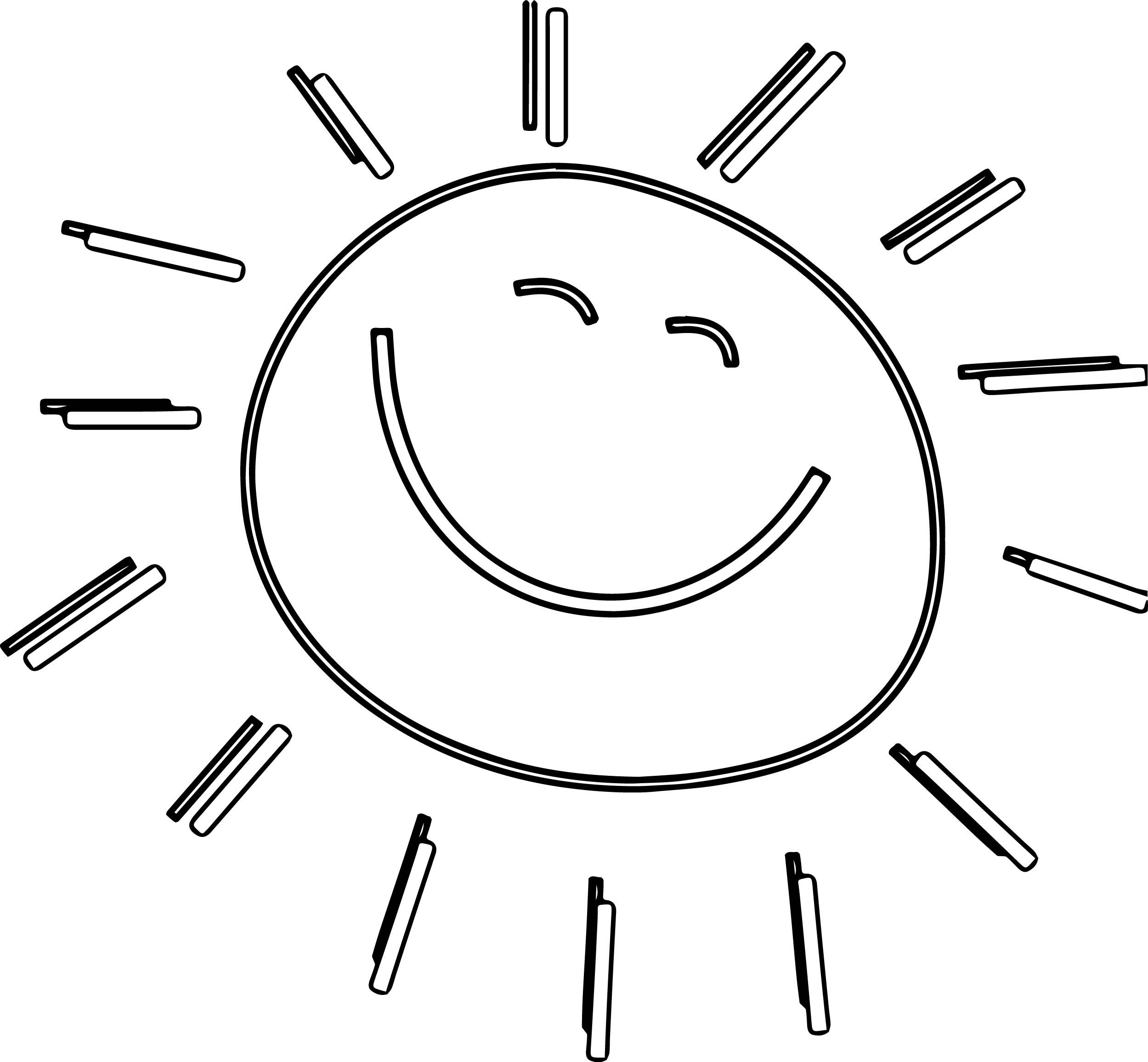 Sun Coloring Pages Printable