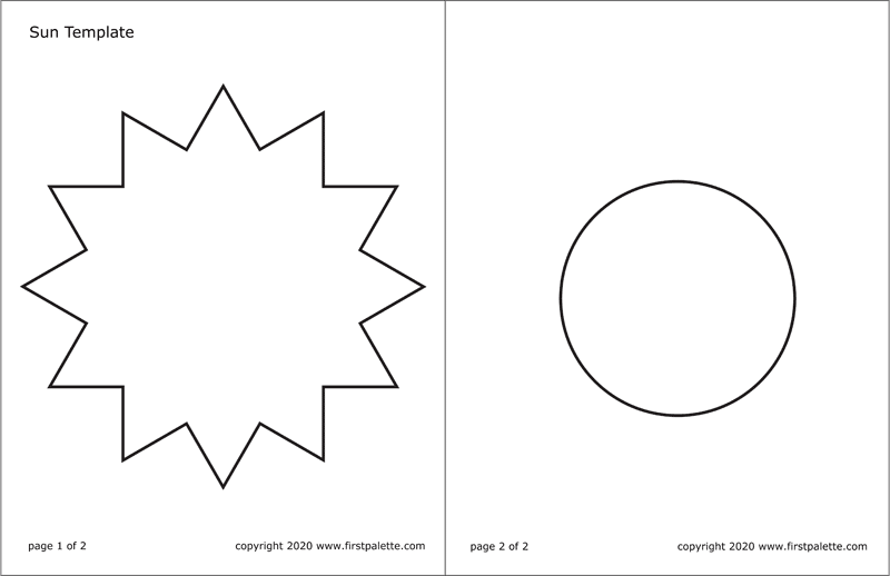 printable image of the sun