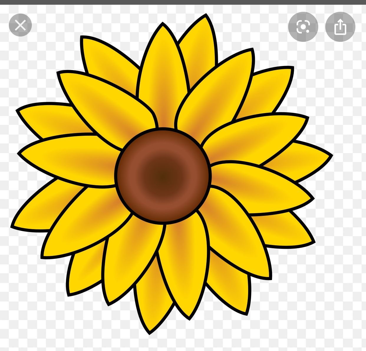 sunflower printable template
