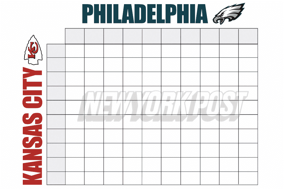 super bowl squares template