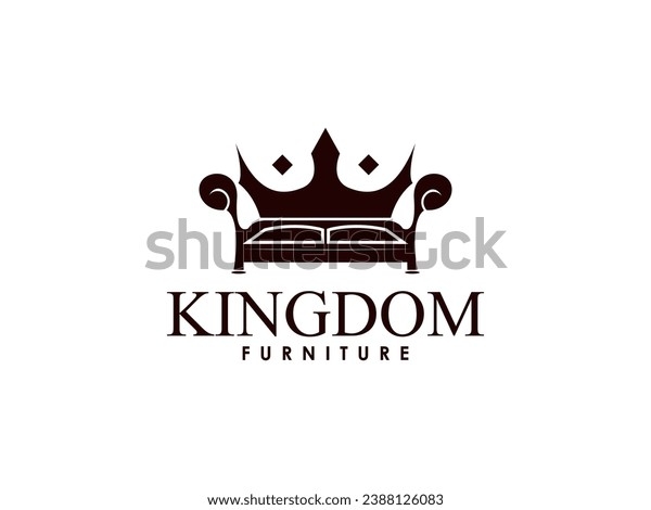 Symbol Kings Queens Crown Becomes Chair Stock Vector Royalty Free 