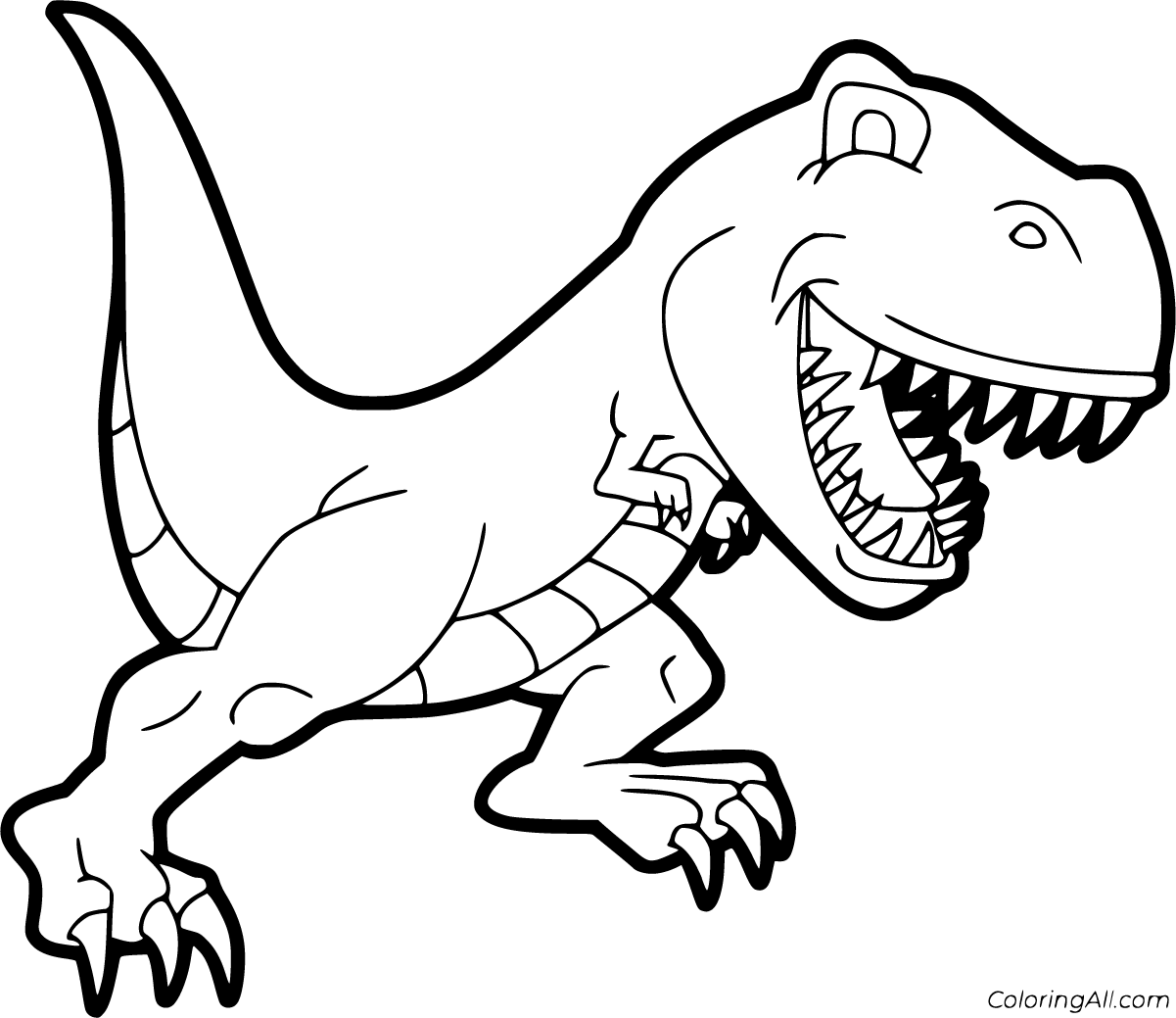printable t rex for coloring