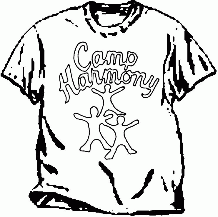 T Shirt Coloring Page Coloring Home