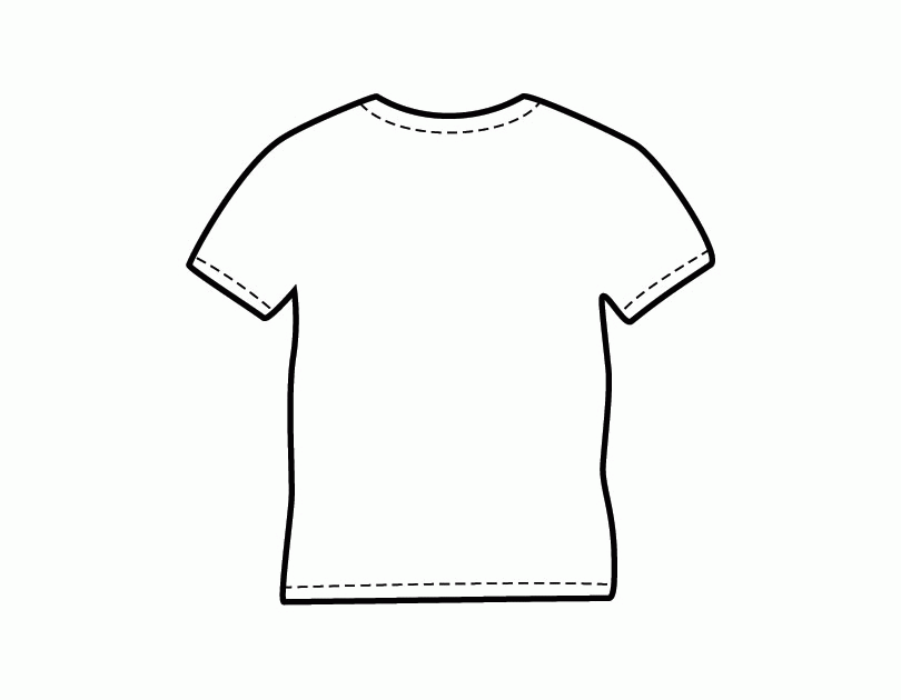 T Shirt Coloring Page Coloring Home