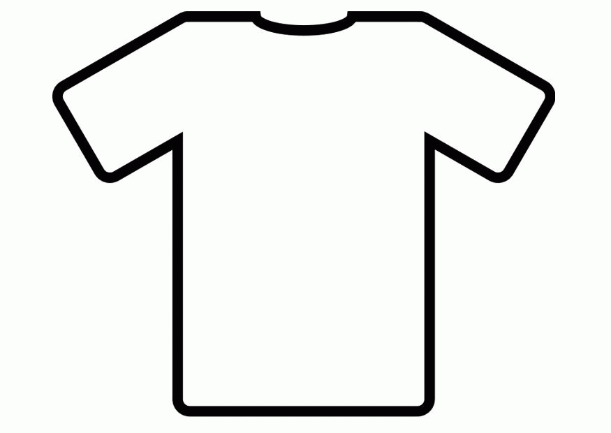 T Shirt Coloring Page Coloring Home