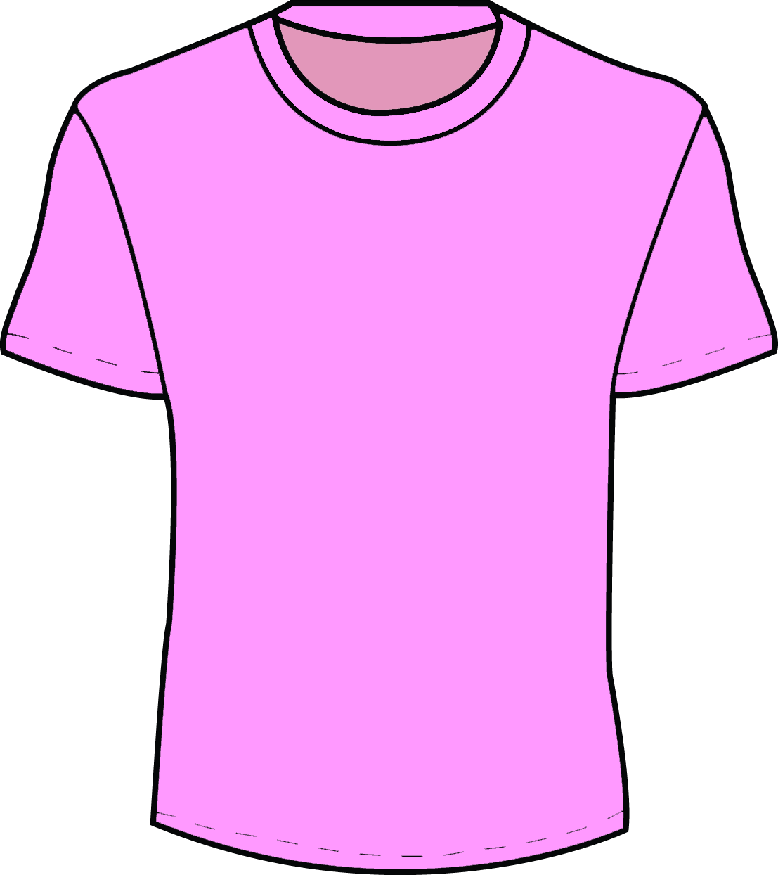 T Shirt Template Back ClipArt Best